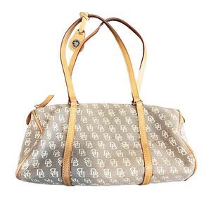Dooney & Bourke All Over Signature Print Mini Shoulder Bag Y2K